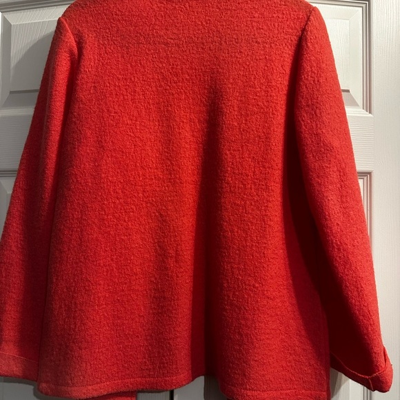 Chico's Coral Teddy Jacket - Picture 2 of 5